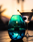 Lámpara de Aceite Natural - Leo Luz Color Azul Marino