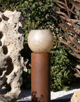 Pedestal Diseño Cilindrico Oxido Natural - Elite Candles