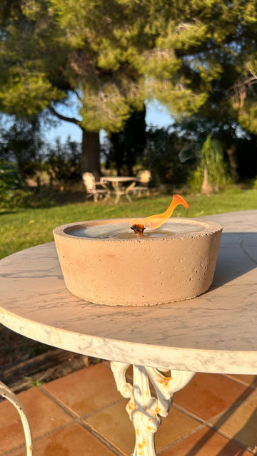 Vela de citronela en cuenco de cemento Rustico - Elite Candles